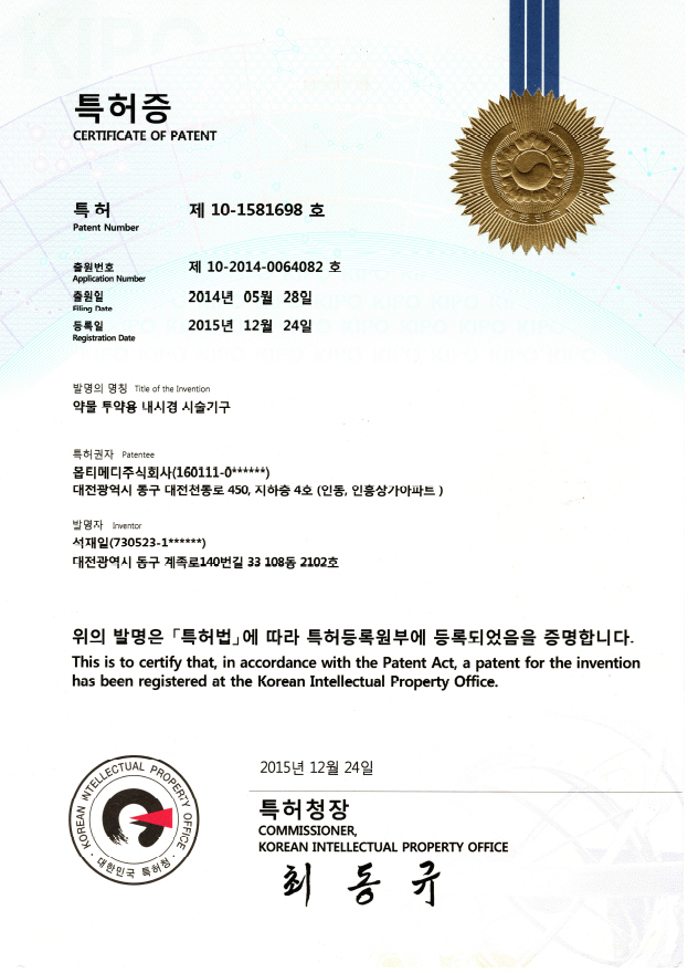 약물 투약용 내시경 시술기구