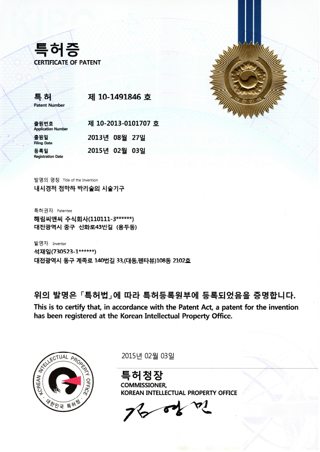 내시경적 점막하 박리술의 기술기구